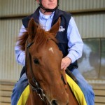 Hall of Fame jockey Chris McCarron rides at Thoroughbreds for All event