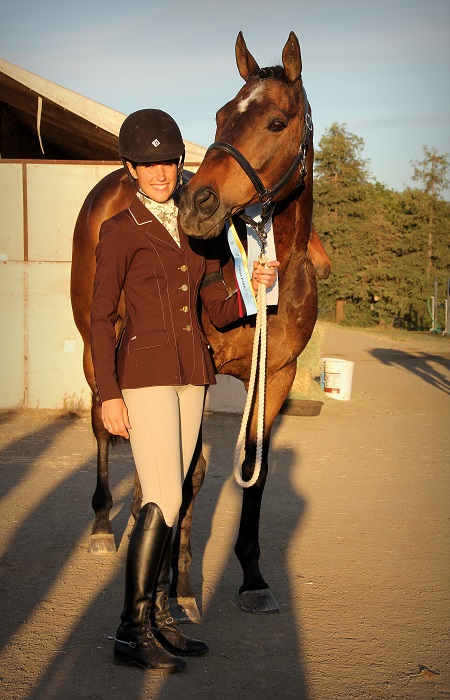 Helium Risin' and rider Kelsey Devoille were awarded the High Point during the weekend Spring Event at Woodside