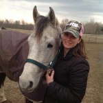 The gray filly rescued by Mindy Lovell from a kill pen finds a kind, adoptive home
