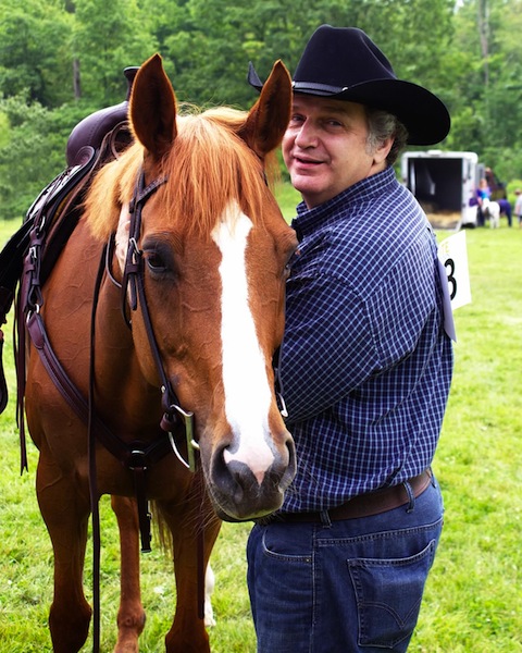 David Osage, 60, learned to ride about eight months ago on his OTTB Natasha