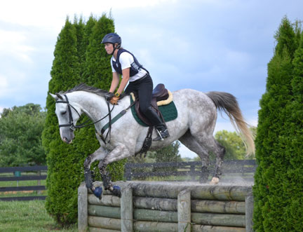 Abigail Gentry on her New Vocations OTTB Bridlemeup is one of 16 Ambassadors to the charity.
