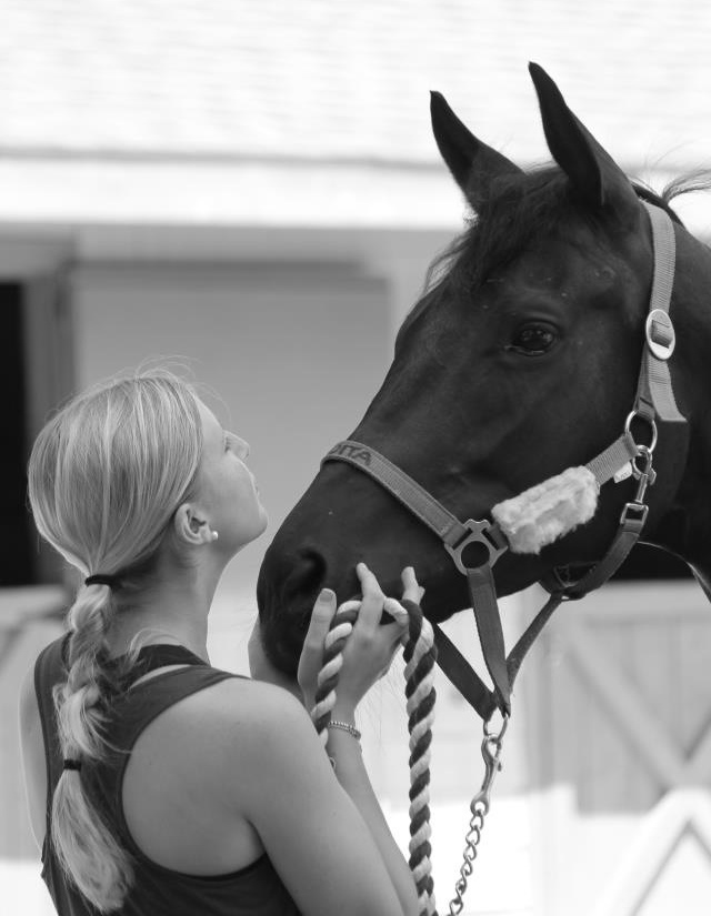 Franziska Pütz took her OTTB Not From Texas to Germany after pulling up stakes in America. She sold her car and used every cent to pay to transport her grumpy mare.
