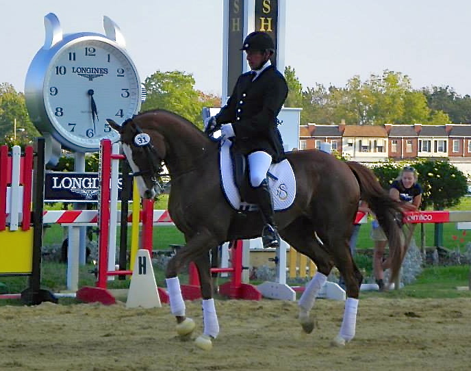Ken's Kitten, who has a natural flair for dressage, demonstrated his prowess at last year's Retired Racehorse Project at Pimlico.