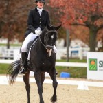 Dundee, a son of famous sire Medaglia d'Oro, was one of two Thoroughbreds to perform at the US Dressage Finals at the Kentucky Horse Park this past weekend.