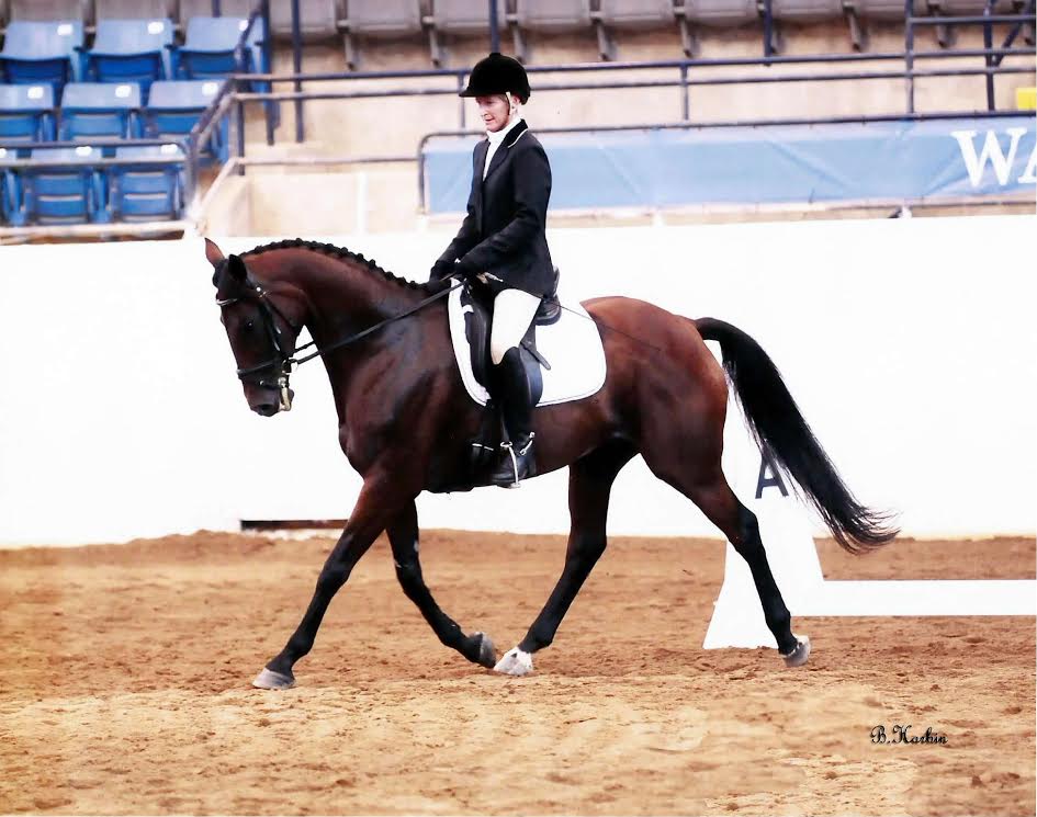 Queen of Spades won the Amateur Rider Overall High Point dressage award at the ERAHC Open dressage show in Lexington, Va.
