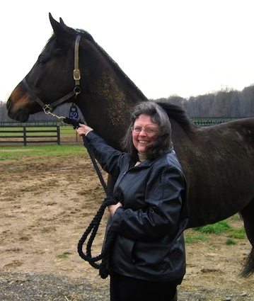 Susan Kearney, a retired school teacher, is now very at home among the horses.