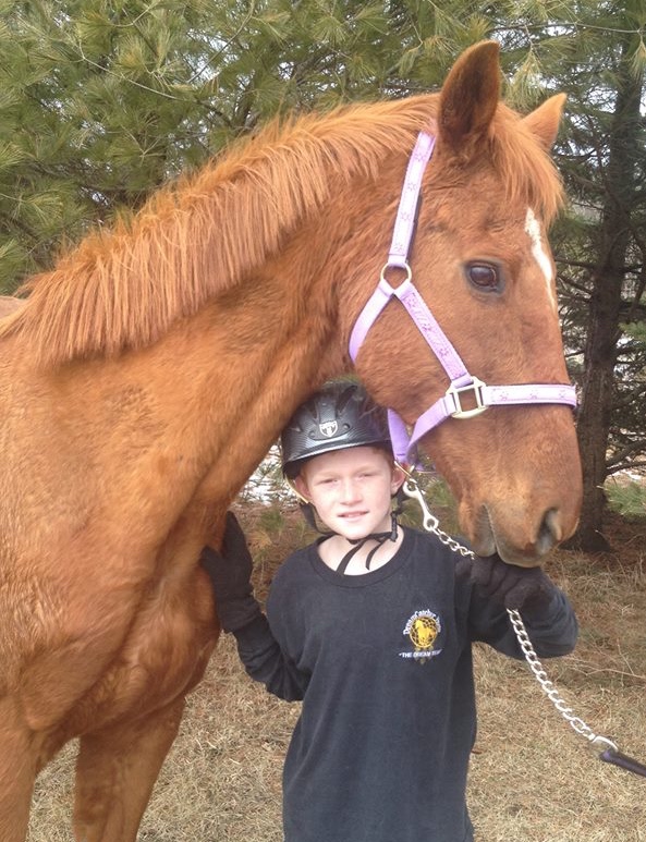 Brandon, 9, of Ontario donated his birthday cash to save doomed Thoroughbred Karazan from slaughter. And recently, Brandon received a surprise gift from Don Martello, refunding the boy the $650.