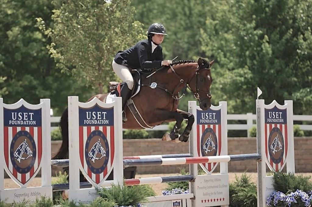 Craigslist horse Au Girl, a bay Thoroughbred mare, was victorious last month over the Warmbloods in a AA Chicago show.