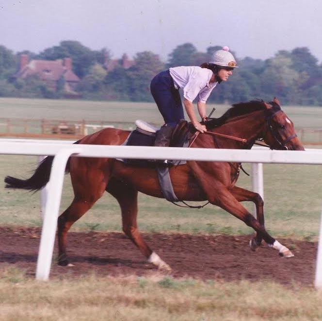 Glory Days—Nicki Wheeler rides Dragonada for Henry Cecil during her early career. Now she is a star teacher in the Thoroughbred Retirement Foundation's Second Chances program.