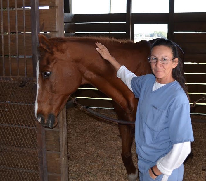 Carterista was the first horse Esposito was assigned to care for. The work changed her life. Photo by Brock Sheradon
