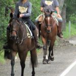 Valerie Ashker and her boyfriend Peter Friedman set out Monday on a 3,500 trek across the USA.