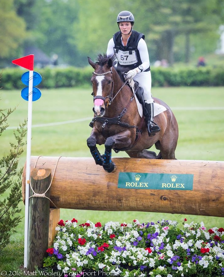 Many riders have made their careers on Thoroughbreds. But, their presence at the Hampton Classic has dwindled to the few and far between. Leah Lang-Gluscic, pictured here, completed this year's Rolex aboard OTTB AP Prime. Picture by and courtesy Matt Wooley/EquiSport Photos