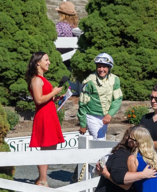 Paquette does her thing at Suffolk Downs.
