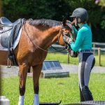 Cherie Chauvin has seen her Thoroughbred Dusty through three leg surgeries and a rough start. The pair recently earned their Bronze in dressage.