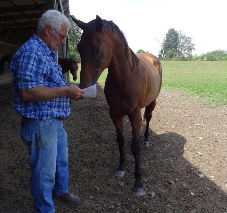Jim Tremper has been with the Thoroughbred Retirement Foundation's Second Chances program at Wallkill Correctional Facility for over 30 years. Photo by Jessica Moore